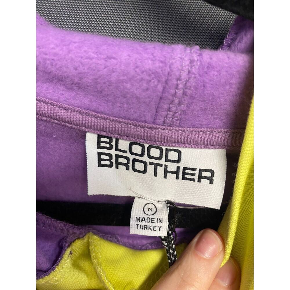 Blood Brother Pullover Hoodie Men's Medium Purple High Frequency B35, b65 - Picture 3 of 7